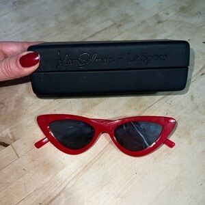 Le specs Red Cat-Eye Sunglasses